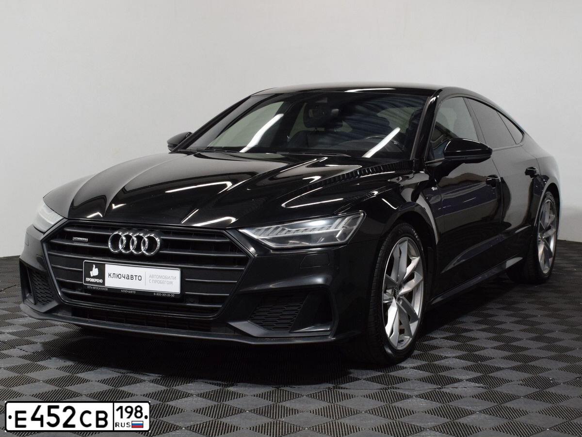 Фото автомобиля AUDI A7, 2018 — госномер Е623ЕС147. Цвет: ЧЕРНЫЙ