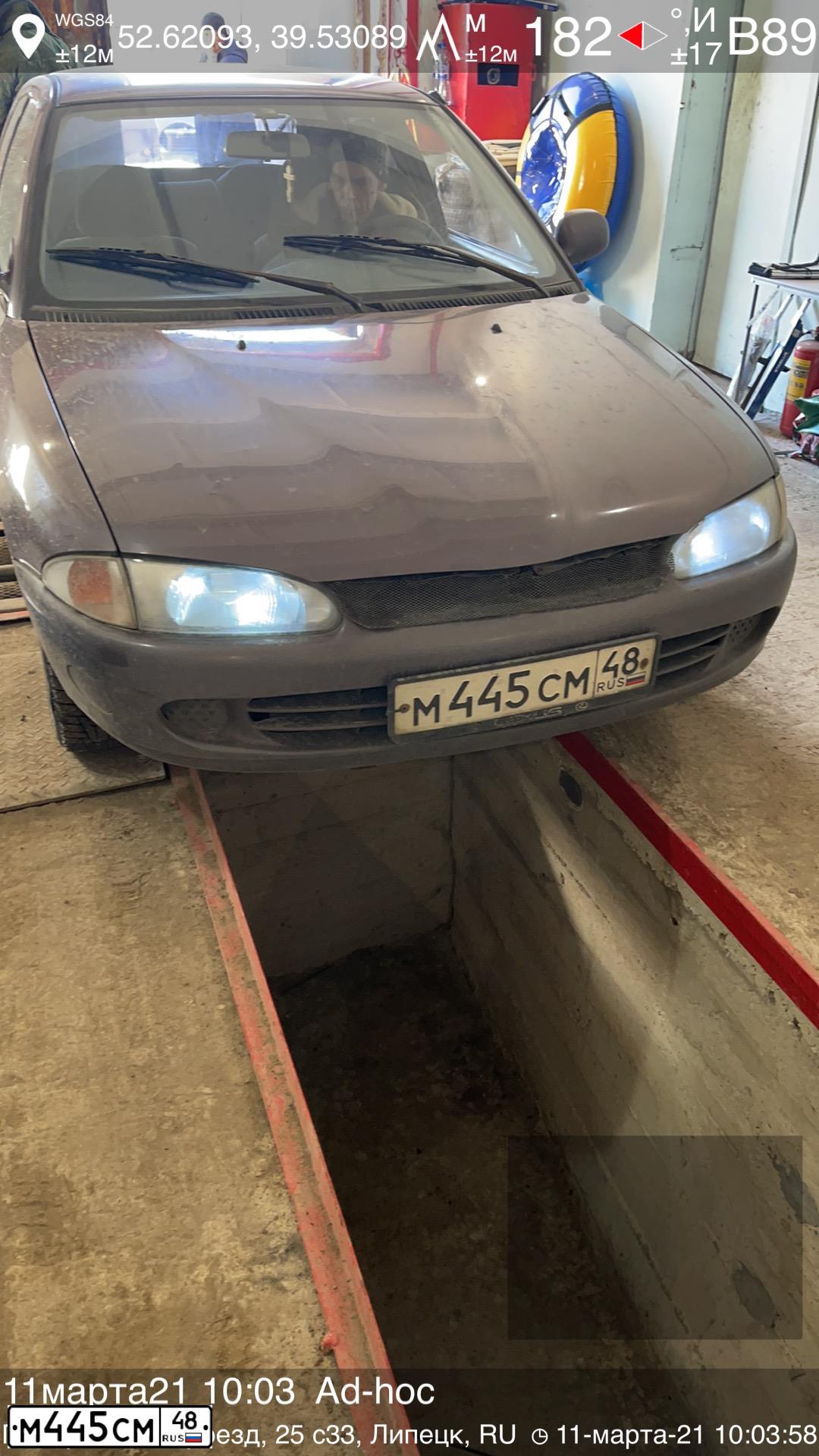 Фото автомобиля PROTON 400-SERIE, 1998 — госномер М445СМ48. Цвет: Красный