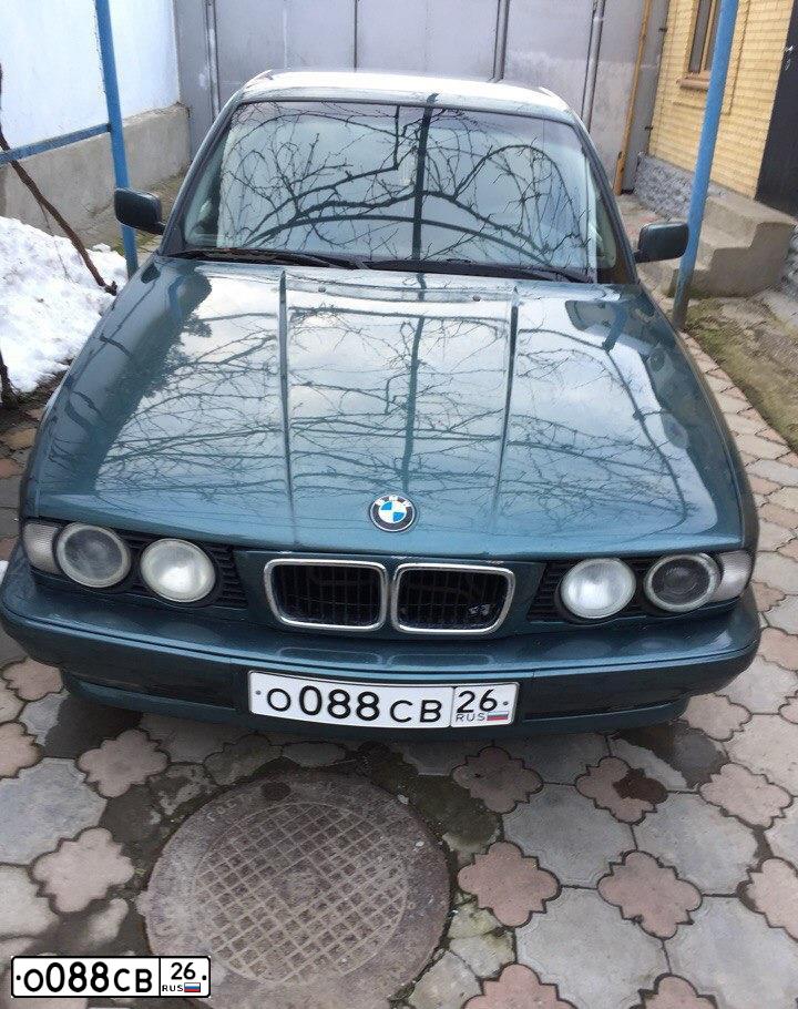 Фото автомобиля BMW SERIE 5, 1995 — госномер Е990КН95. Цвет: ЗЕЛЕНЫЙ