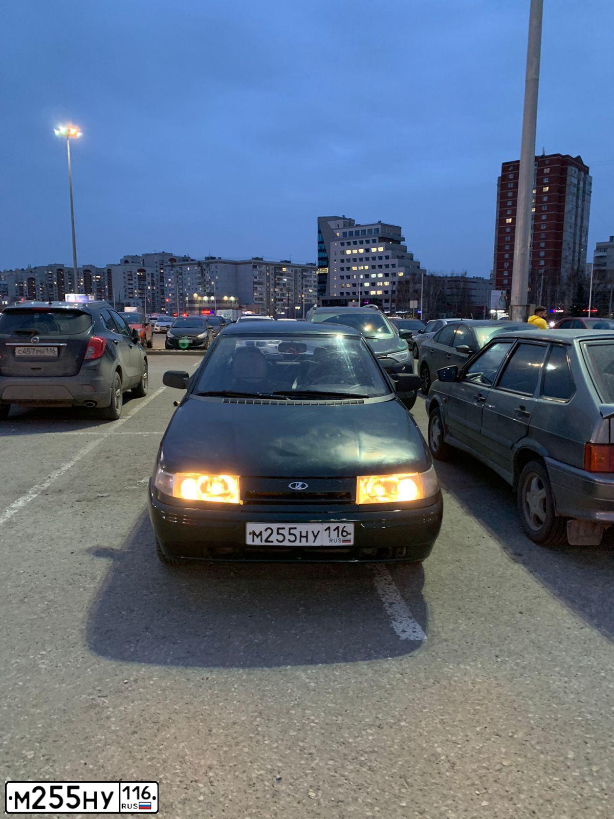 Фото автомобиля LADA 2110, 2002 — госномер М255НУ116. Цвет: Темно-зеленый