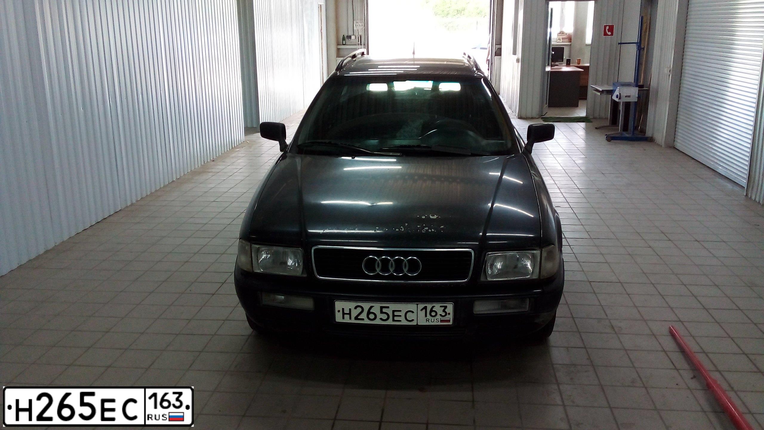 Фото автомобиля AUDI 80, 1993 — госномер Н265ЕС163. Цвет: ЧЕРНЫЙ