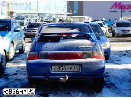 Фото автомобиля LADA 2112 LADA, 2007 — госномер Х150МХ30. Цвет: синий