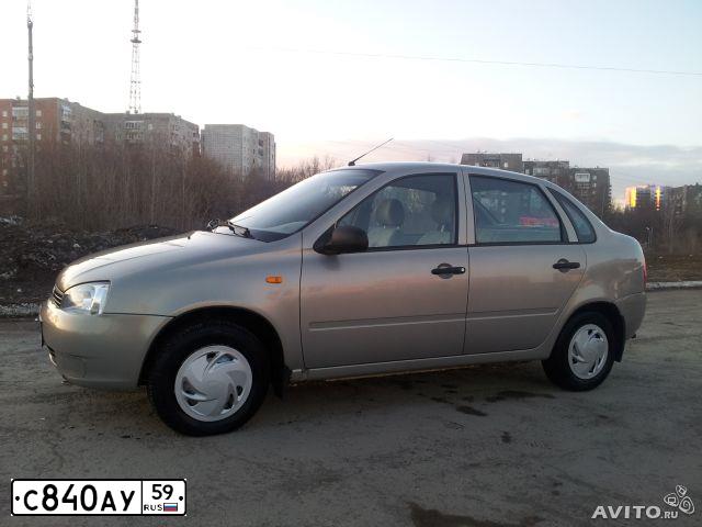 Фото автомобиля LADA 1118 KALINA, 2006 — госномер С840АУ59. Цвет: БЕЖЕВО-СЕРЫЙ
