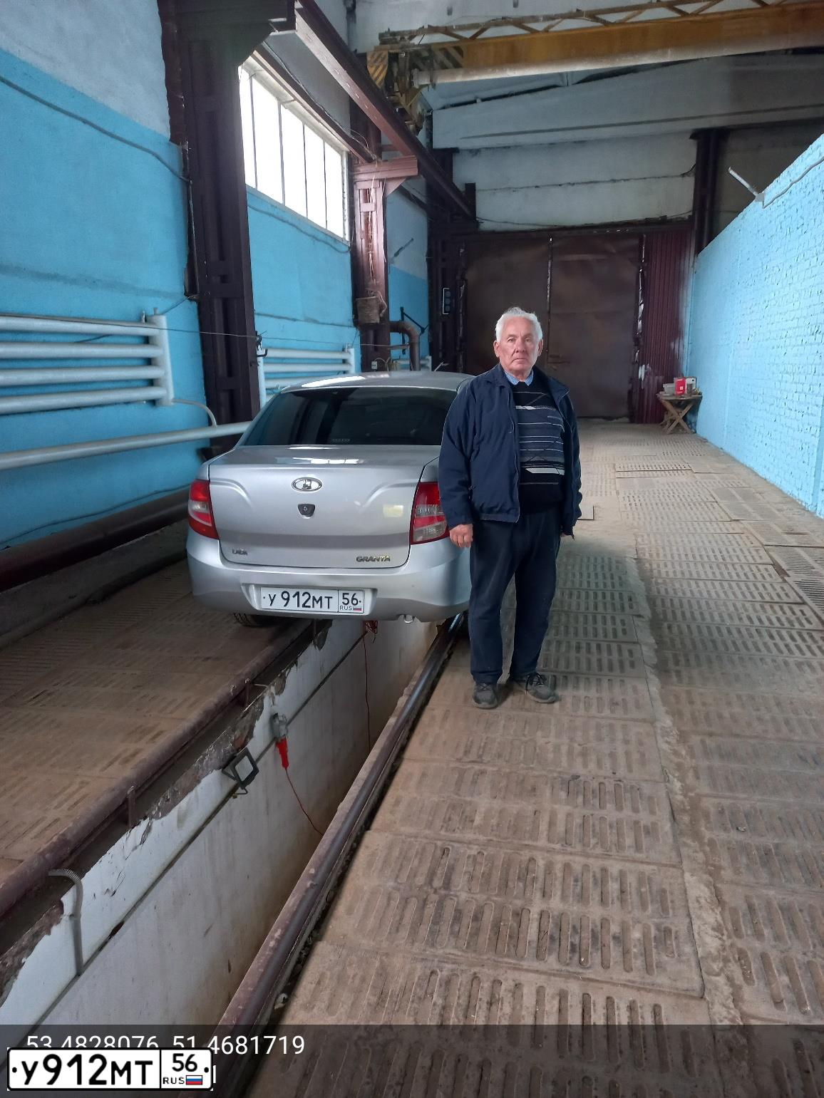 Фото автомобиля ЛАДА 219010 ЛАДА ГРАНТА, 2014 — госномер В436РК12. Цвет: СЕРЕБРИСТЫЙ