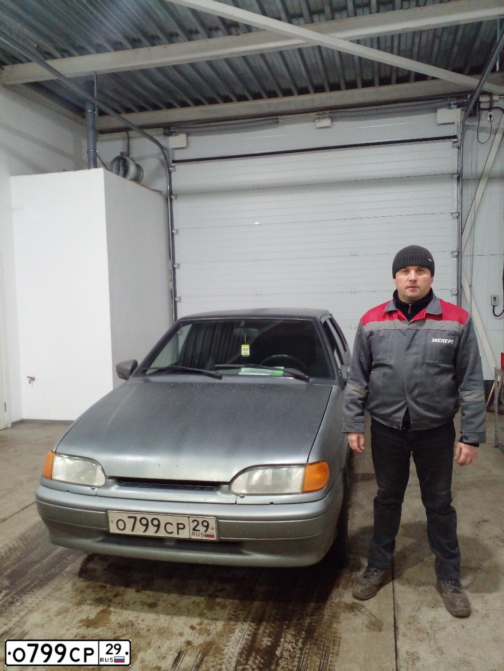 Фото автомобиля LADA 2114, 2008 — госномер Е265НТ51. Цвет: СРЕДН СЕРО-ЗЕЛЕН МЕТ