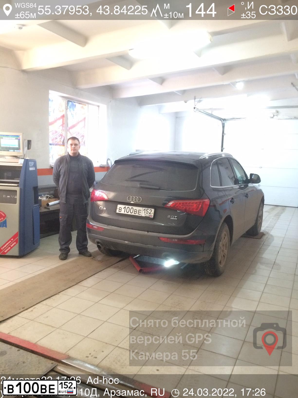 Фото автомобиля HONDA CIVIC, 2008 — госномер В100ВЕ152. Цвет: СВЕТЛО-СЕРЫЙ