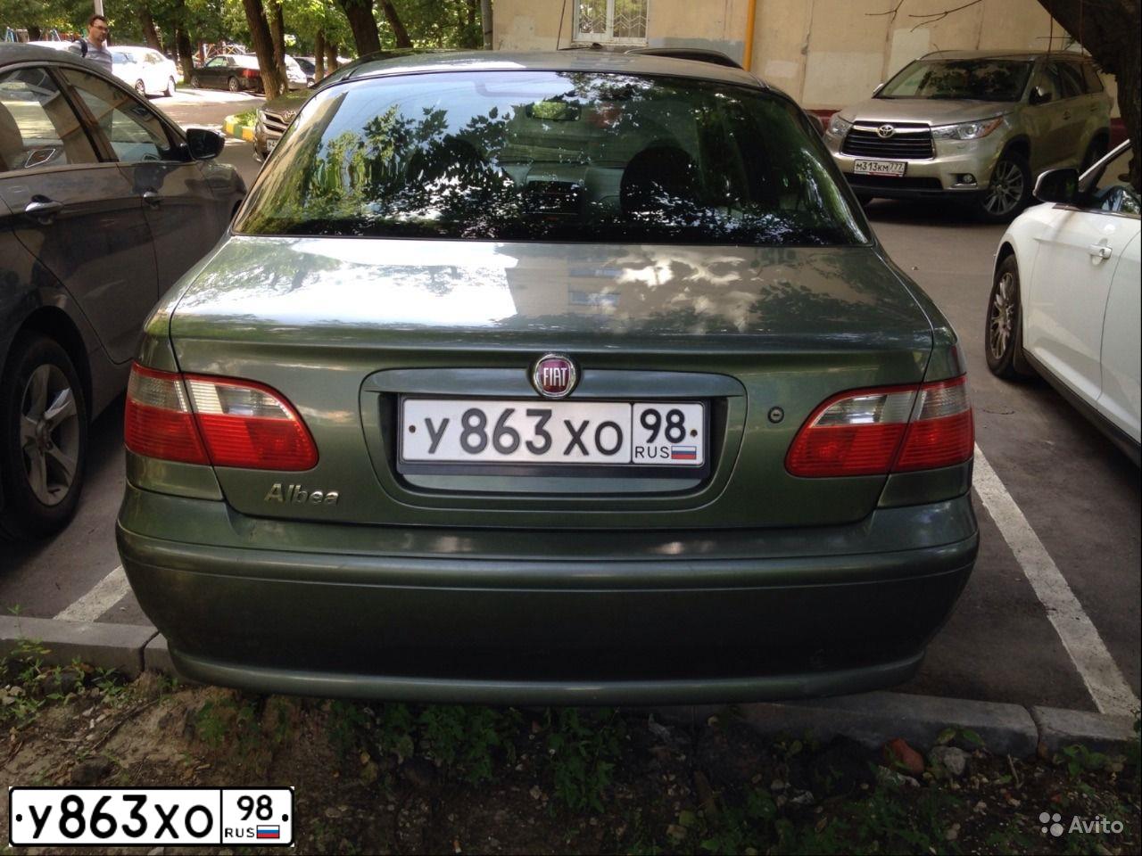 Фото автомобиля FIAT ALBEA, 2009 — госномер Х183ЕЕ138. Цвет: СЕРЫЙ ХРОНО