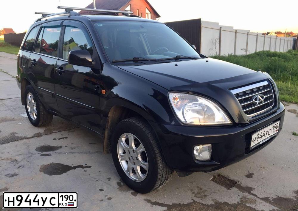 Фото автомобиля CHERY TIGGO, 2012 — госномер Р599КР152. Цвет: ЧЕРНЫЙ