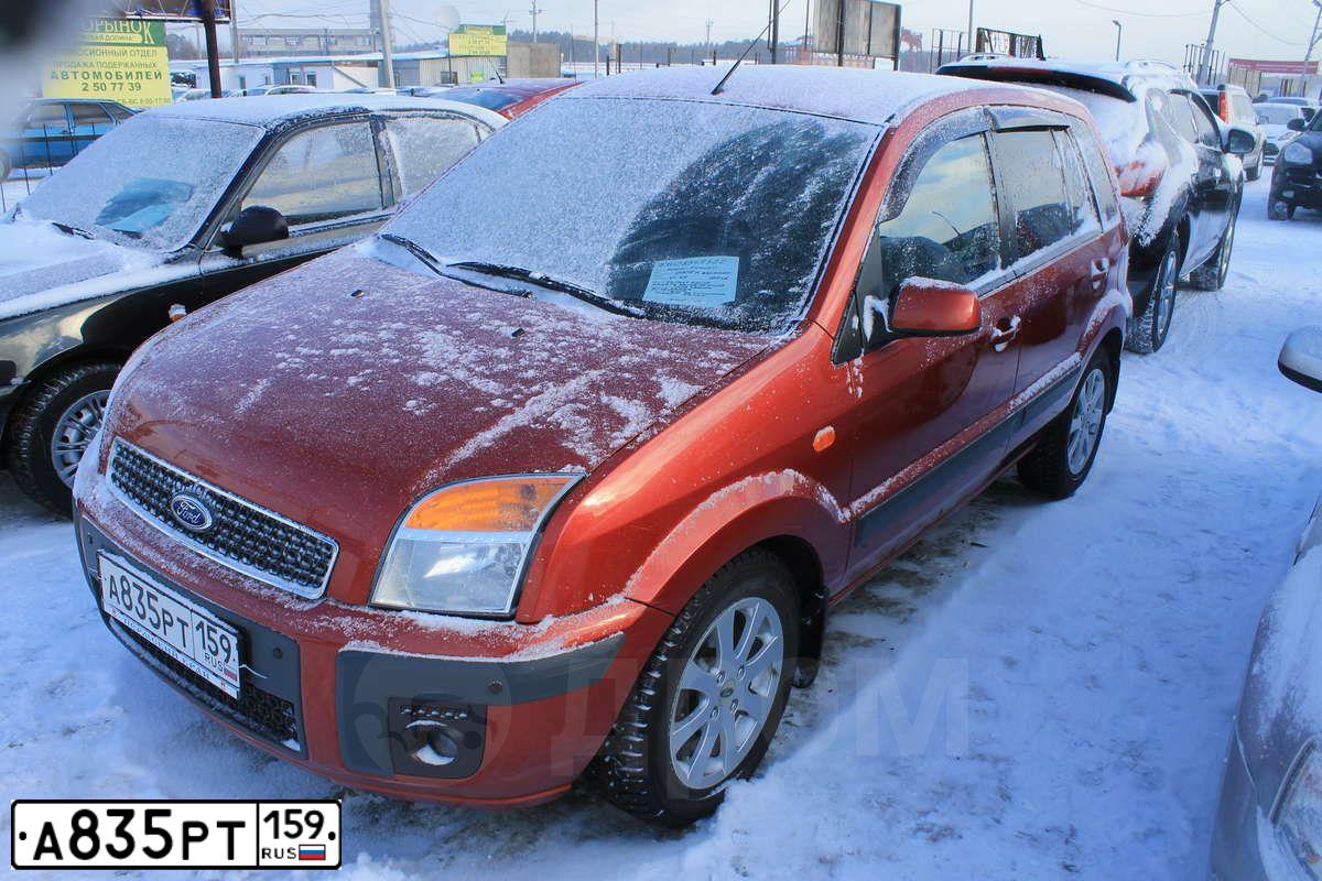 Фото автомобиля FORD FUSION, 2006 — госномер Е197ТР159. Цвет: КРАСНЫЙ