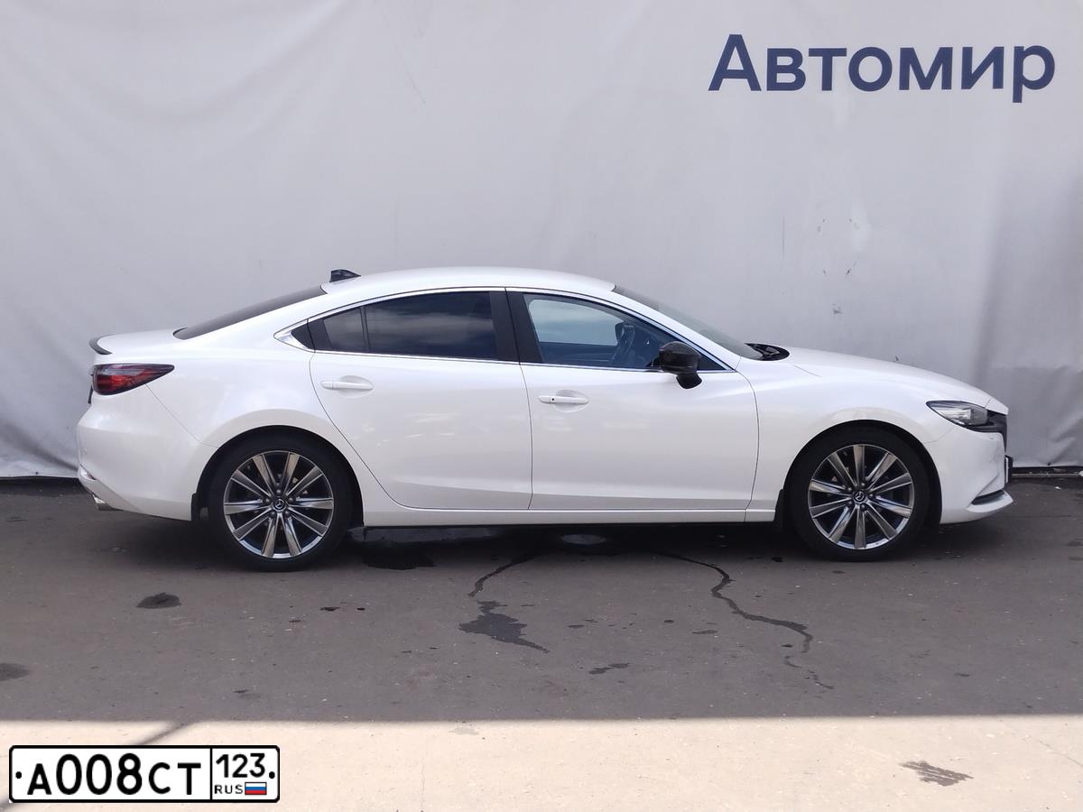 Фото автомобиля MAZDA 6, 2019 — госномер М909ТУ790. Цвет: БЕЛЫЙ ПЕРЛАМУТР