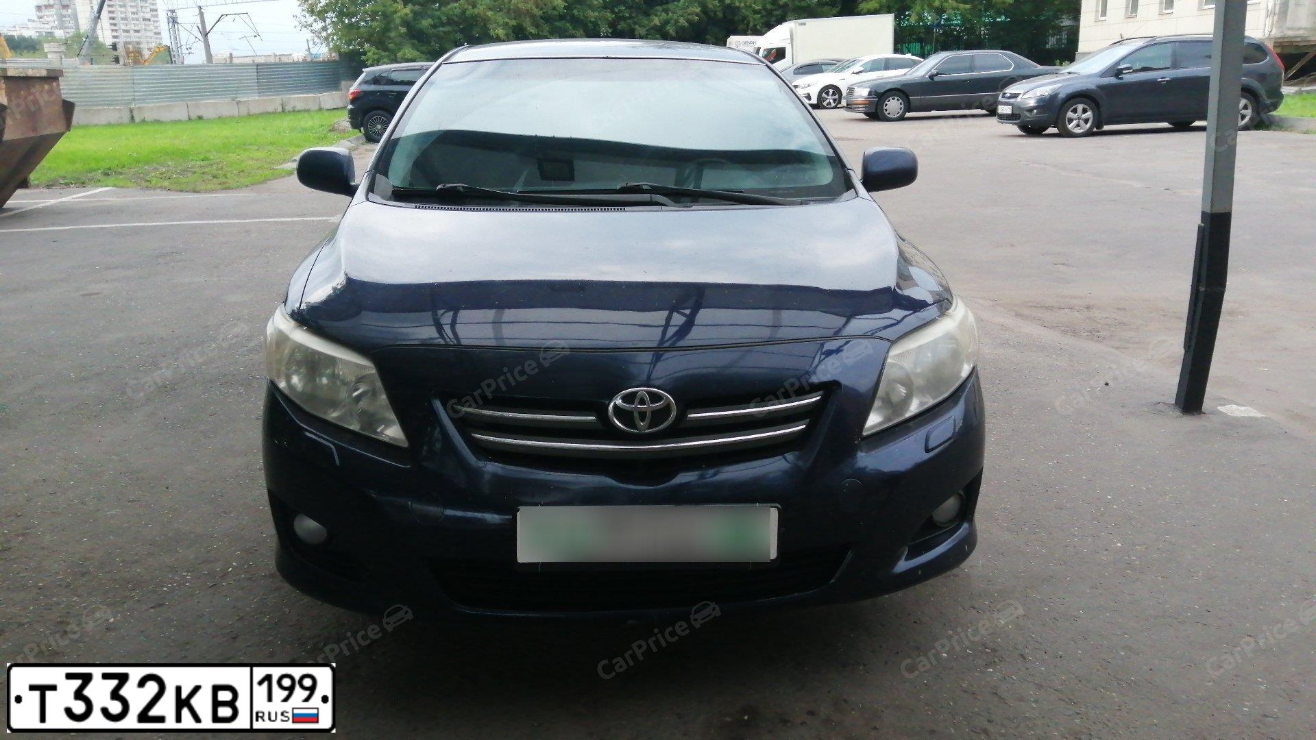 Фото автомобиля TOYOTA COROLLA, 2008 — госномер Х236ЕУ55. Цвет: Темно-синий