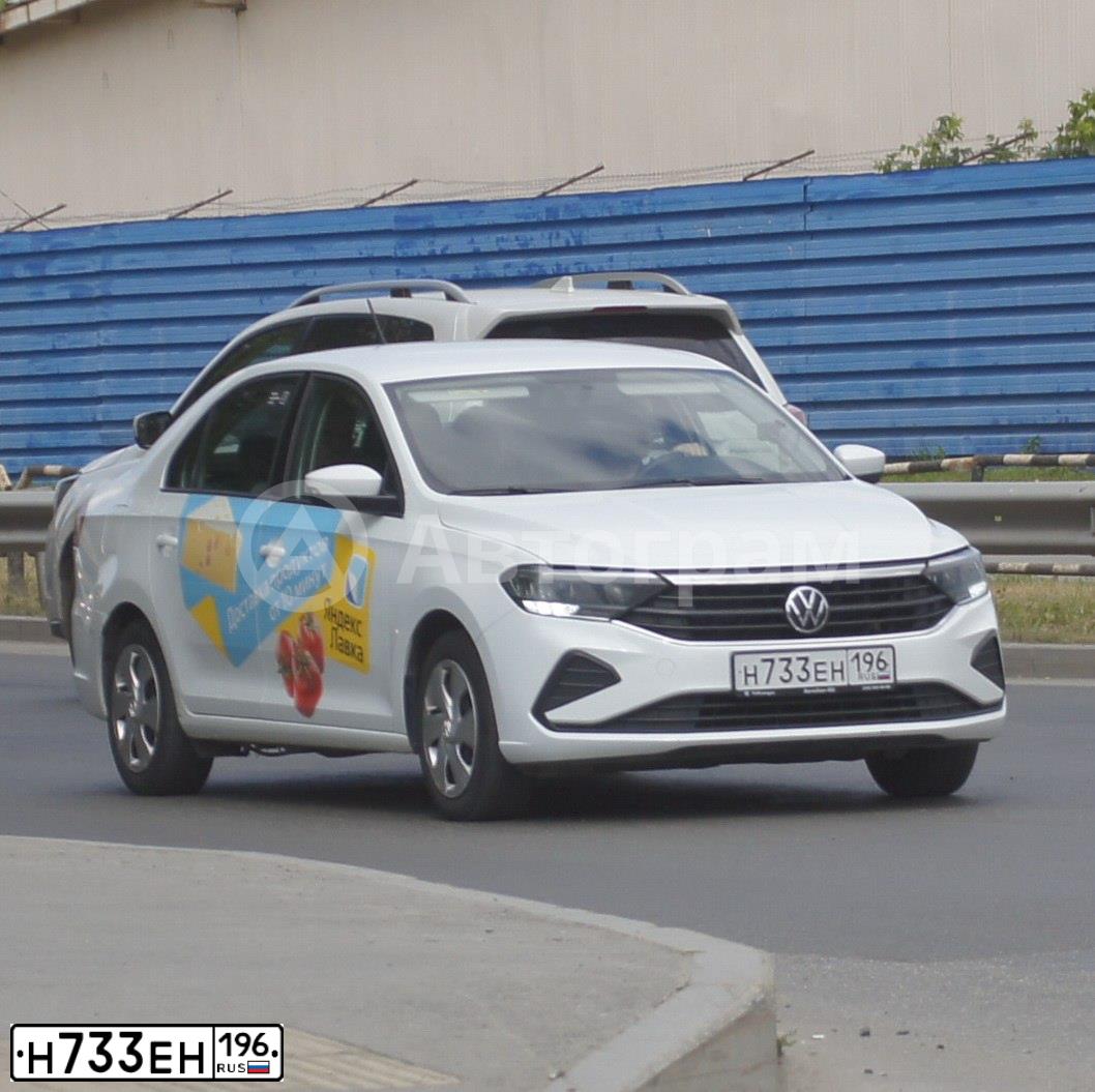 Фото автомобиля VOLKSWAGEN POLO, 2020 — госномер Н733ЕН196. Цвет: Белый