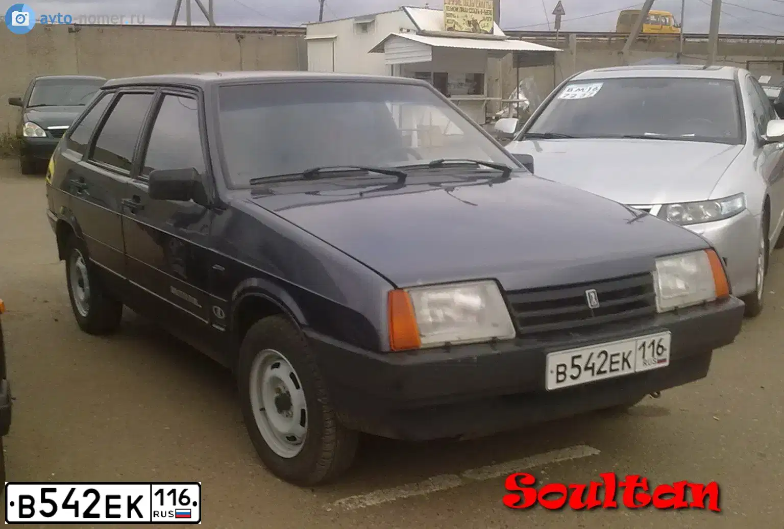Фото автомобиля LADA 2109 SAMARA, 2000 — госномер С395УЕ116. Цвет: СЕРЕБРИСТО-ТЕМНО-ФИОЛЕТОВЫЙ