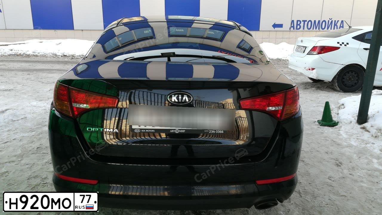 Фото автомобиля KIA MAGENTIS / OPTIMA, 2013 — госномер К199ЕК799. Цвет: ЧЕРНЫЙ