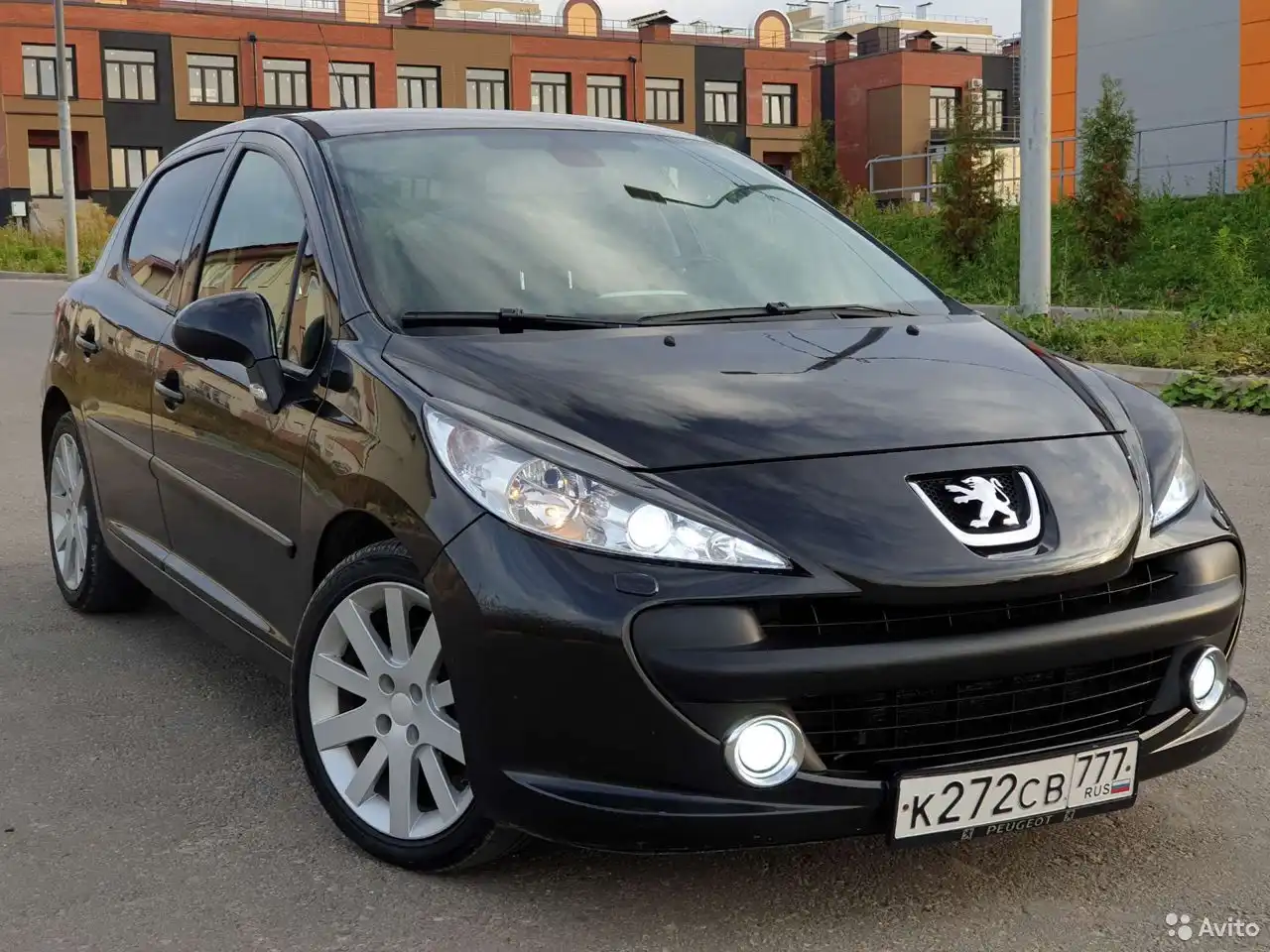 Фото автомобиля PEUGEOT 207, 2007 — госномер Е630ХХ799. Цвет: ЧЕРНЫЙ