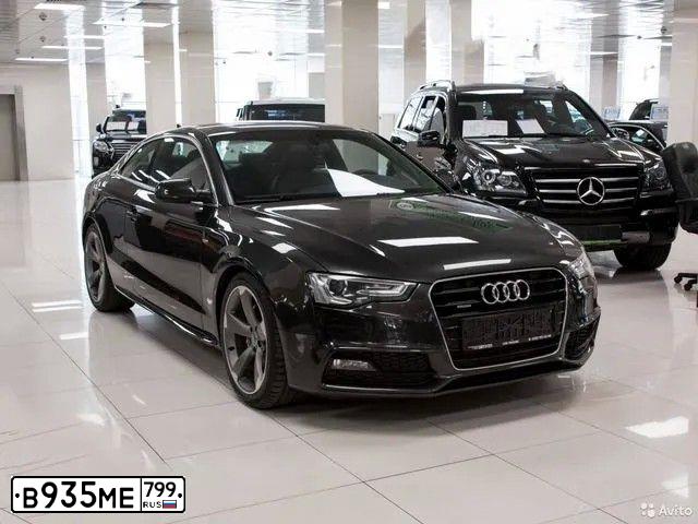 Фото автомобиля AUDI A5, 2015 — госномер С898НС198. Цвет: ЧЕРНО-СЕРЫЙ
