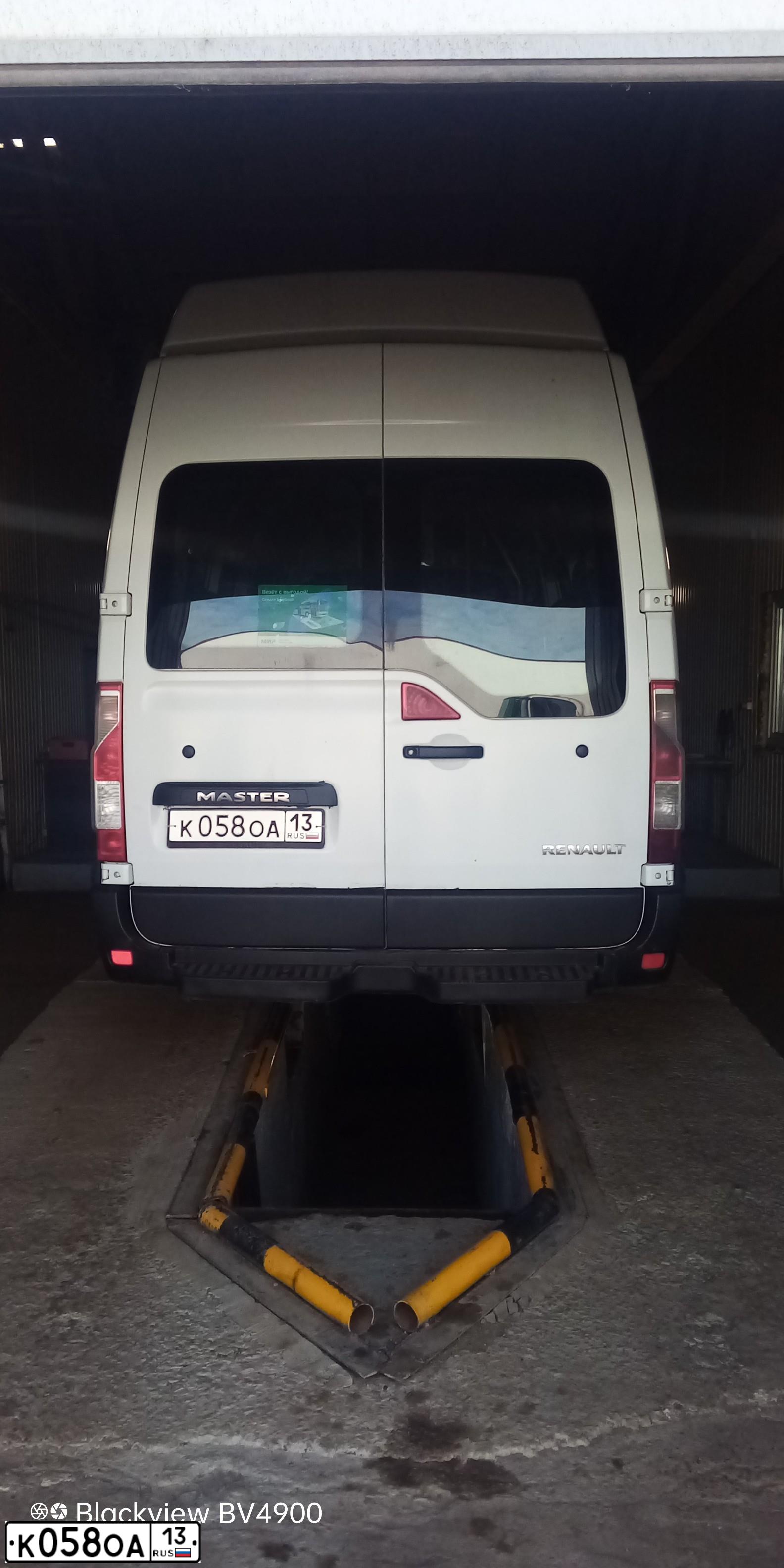 Фото автомобиля RENAULT MASTER, 2014 — госномер К058ОА13. Цвет: БЕЛЫЙ