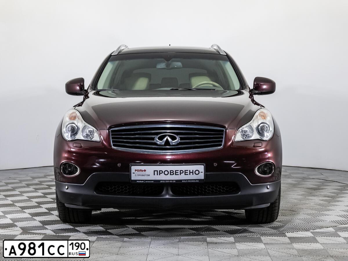 Фото автомобиля INFINITI EX, 2011 — госномер Т041МО198. Цвет: ТЕМНО-БОРДОВЫЙ
