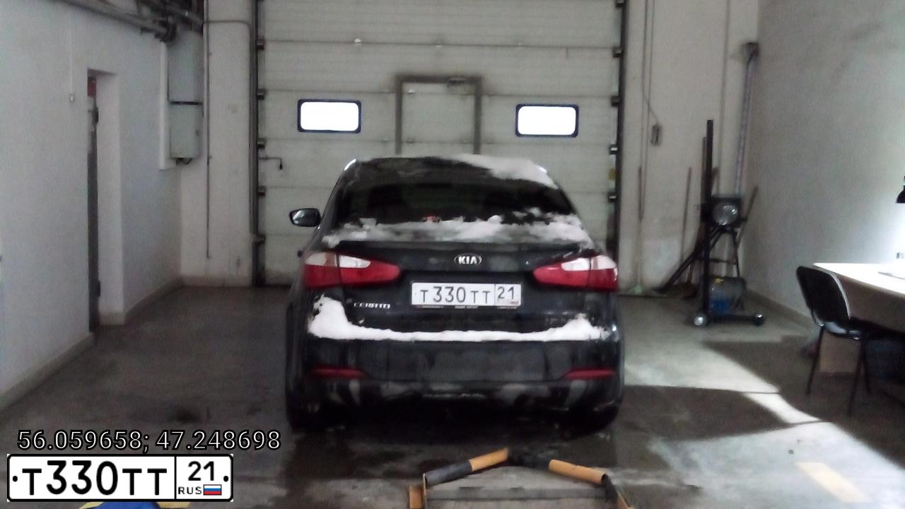 Фото автомобиля KIA CERATO, 2014 — госномер Т330ТТ21. Цвет: ЧЕРНЫЙ