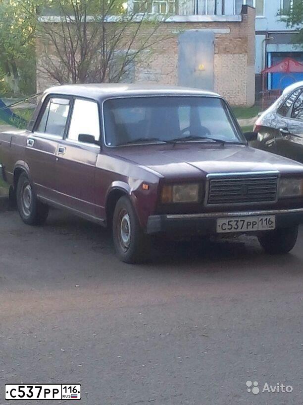 Фото автомобиля LADA 2107 LADA, 2002 — госномер С537РР116. Цвет: ТЕМНО-КРАСНЫЙ