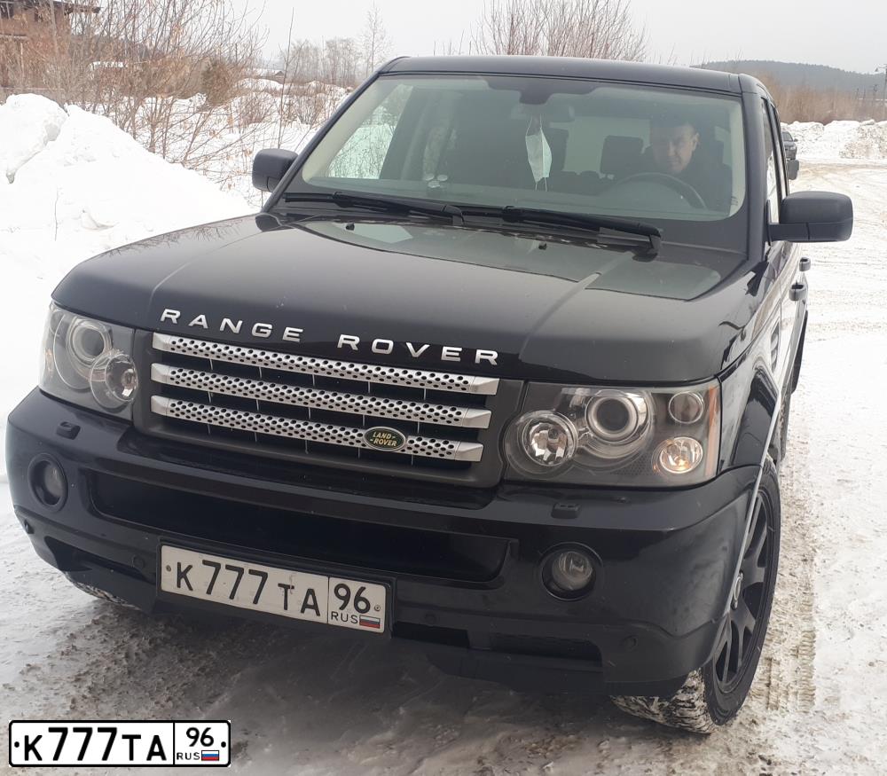 Фото автомобиля LANDROVER RANGE ROVER SPORT, 2009 — госномер К777ТА96. Цвет: ЧЕРНЫЙ