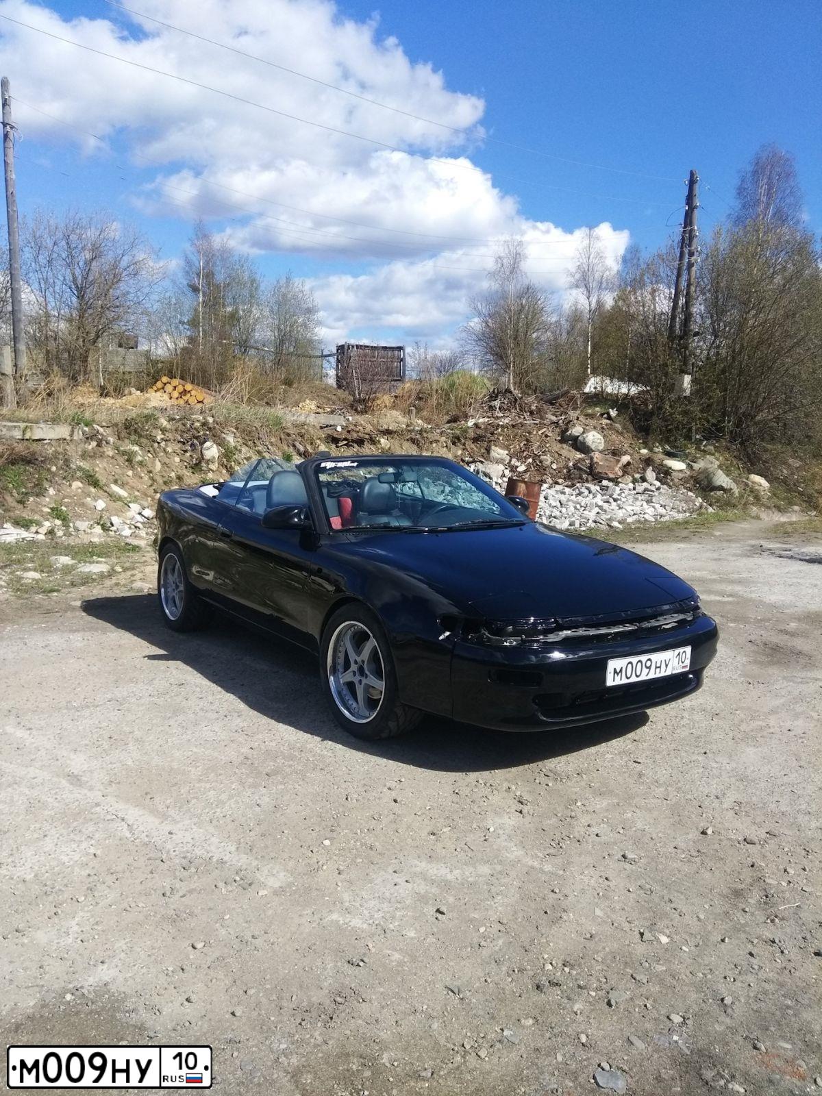 Фото автомобиля TOYOTA CELICA, 1993 — госномер Н900КН61. Цвет: ЧЕРНЫЙ