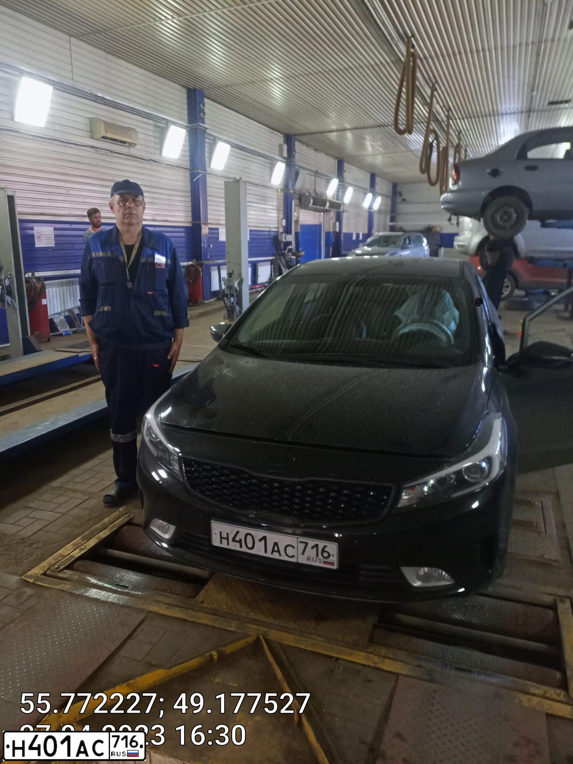 Фото автомобиля KIA CERATO, 2019 — госномер Н401АС716. Цвет: ЧЕРНЫЙ