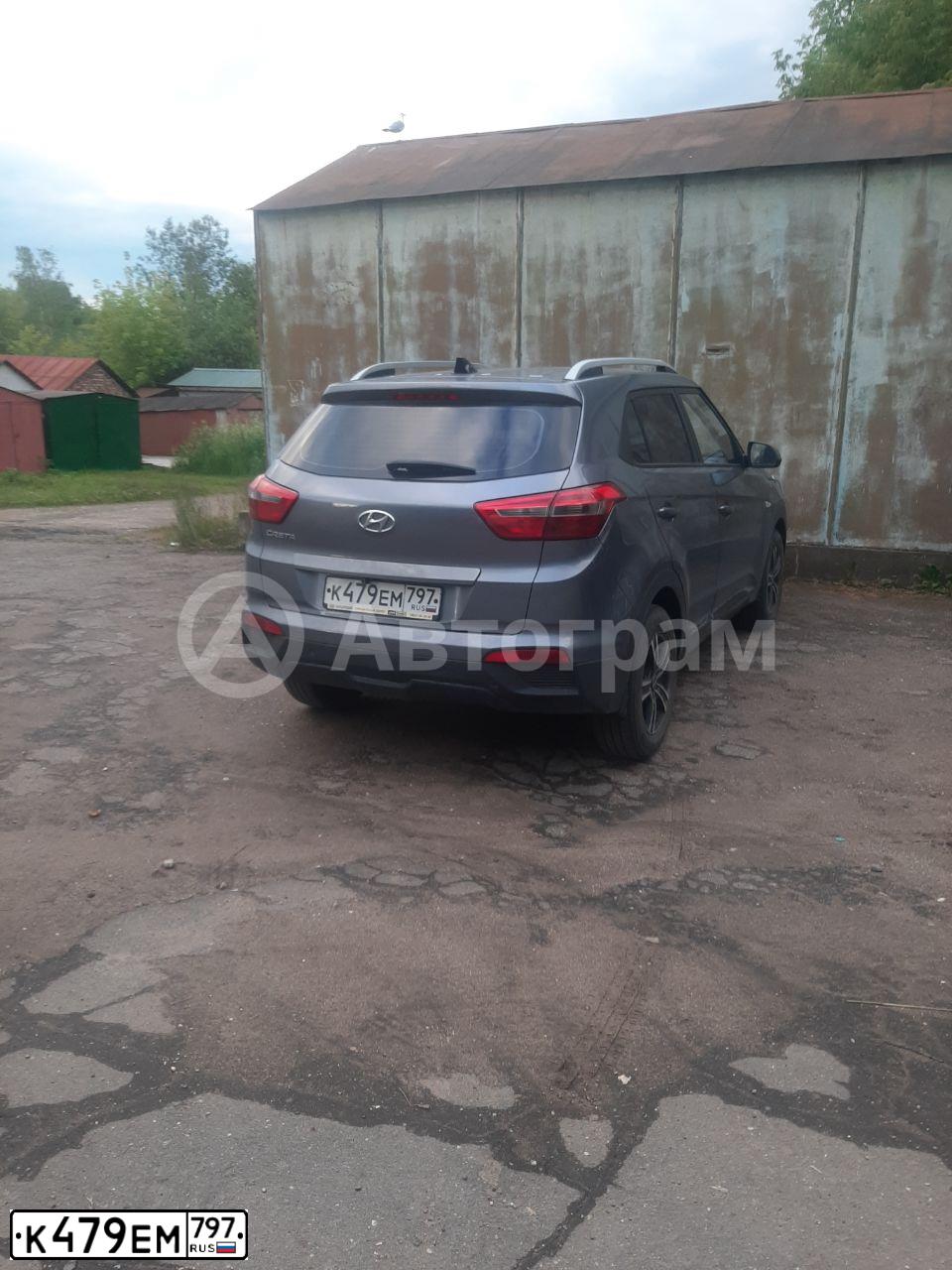 Фото автомобиля HYUNDAI CRETA, 2016 — госномер К479ЕМ797. Цвет: СЕРЫЙ
