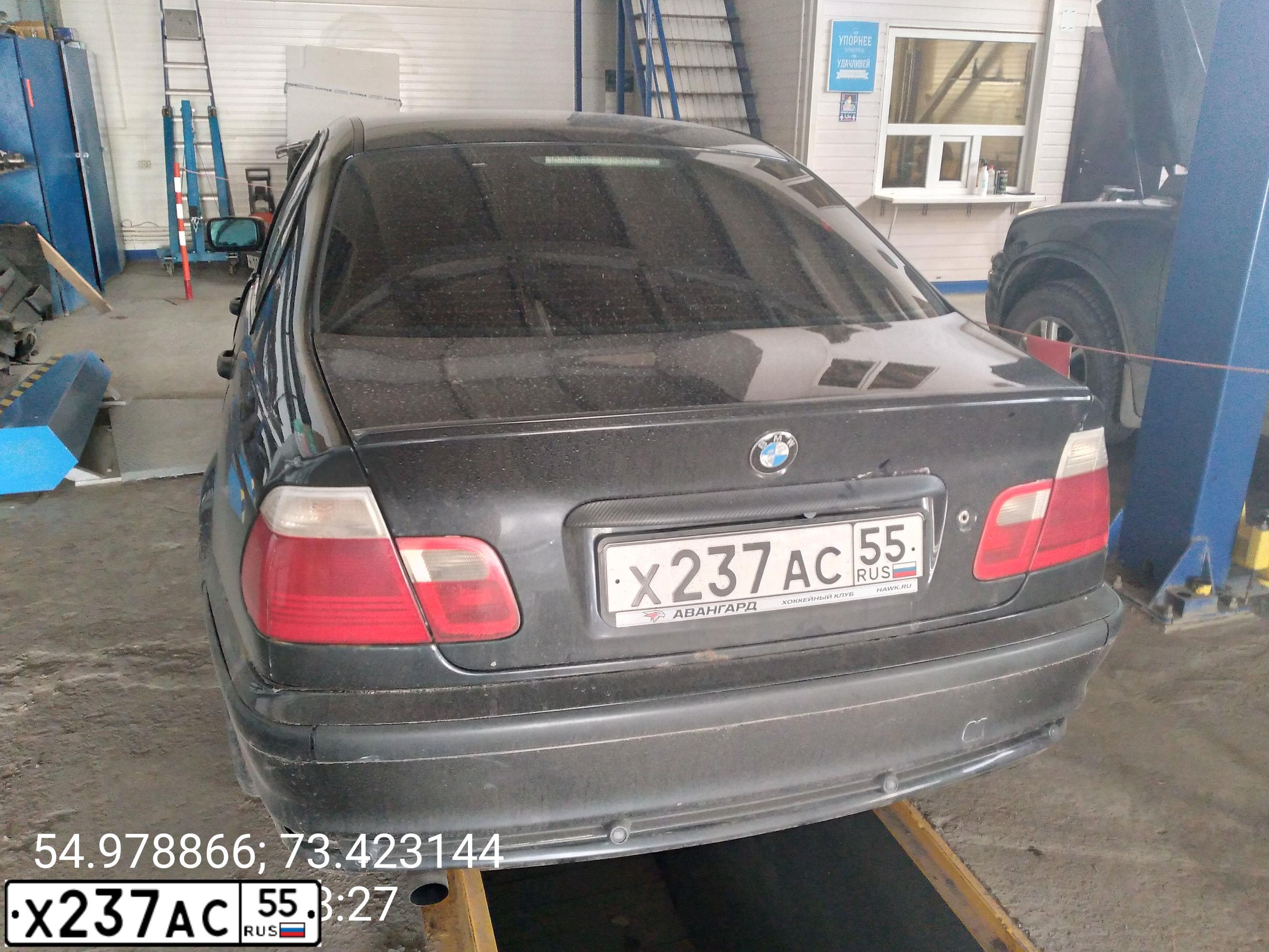 Фото автомобиля BMW SERIE 3, 2000 — госномер Х237АС55. Цвет: ЧЕРНЫЙ