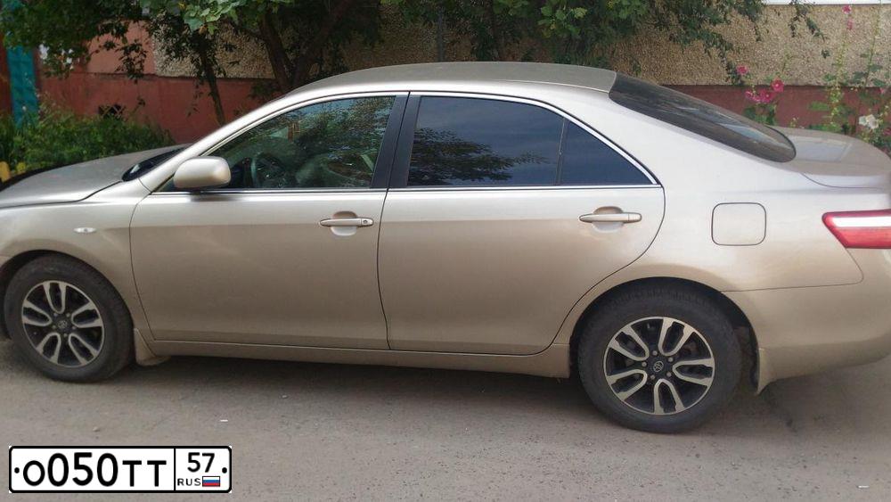 Фото автомобиля TOYOTA CAMRY, 2008 — госномер Т905ОР71. Цвет: БЕЖЕВЫЙ