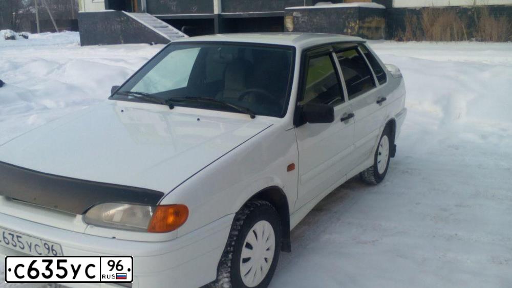 Фото автомобиля LADA 2115 SAMARA, 2011 — госномер С635УС96. Цвет: Белый