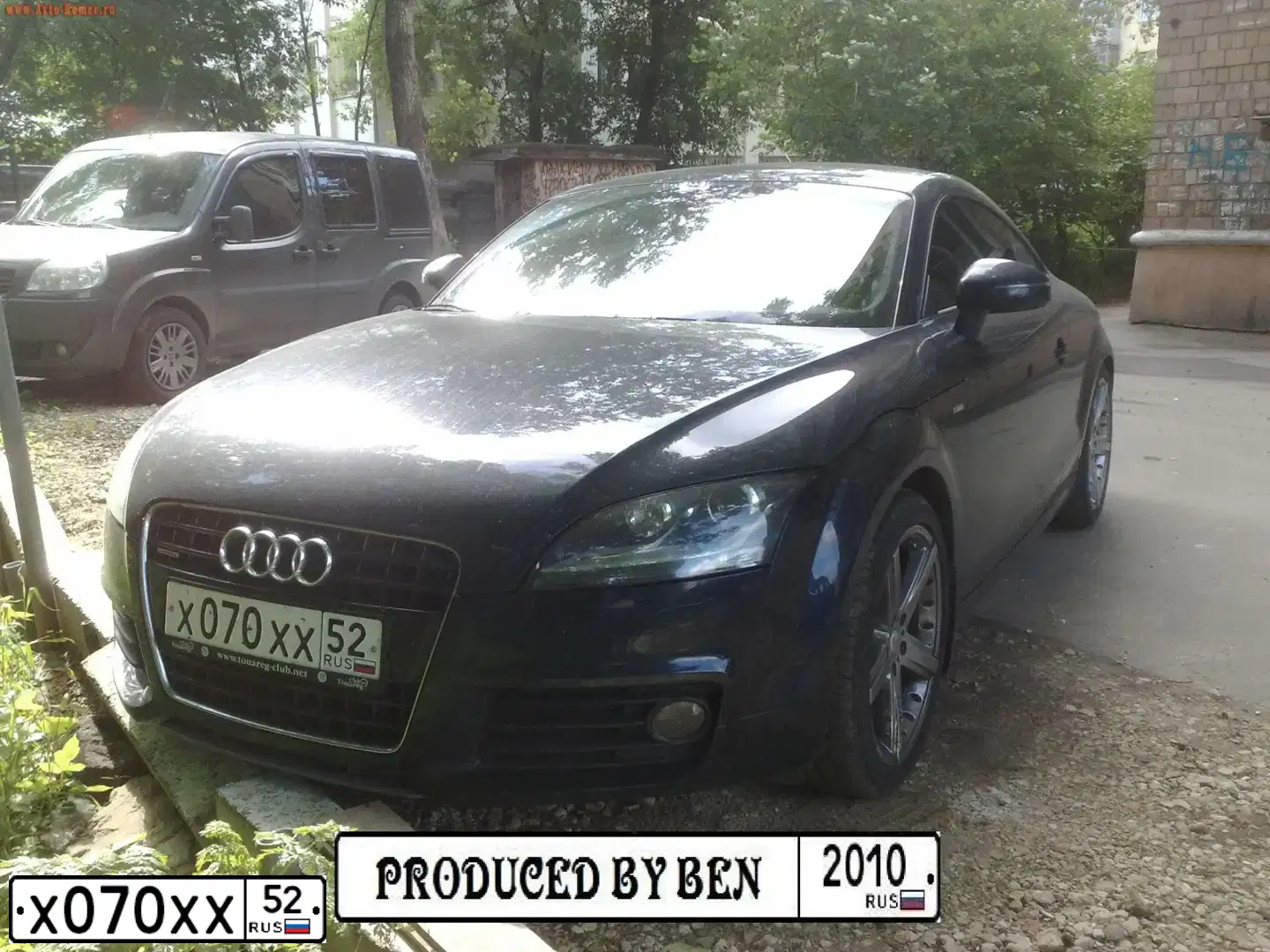 Фото автомобиля AUDI TT, 2007 — госномер Х070ХХ52. Цвет: синий