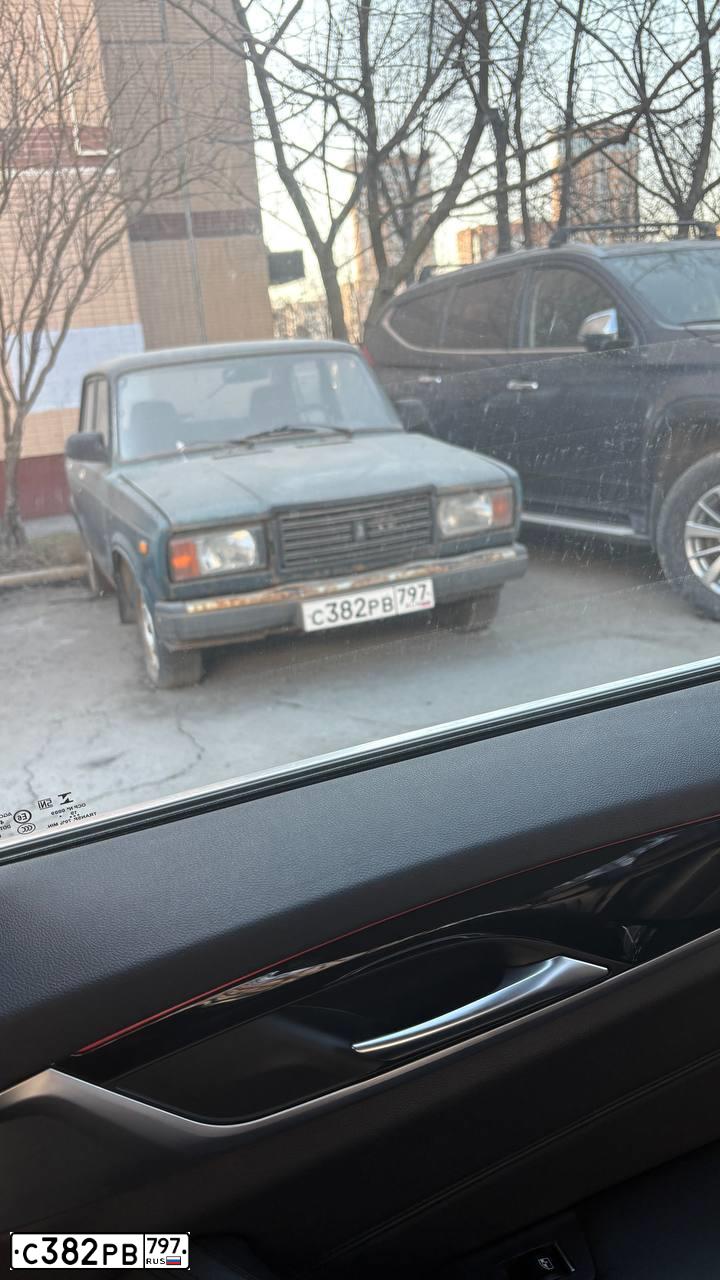 Фото автомобиля LADA 2107, 2008 — госномер А192ММ99. Цвет: Темно-зеленый