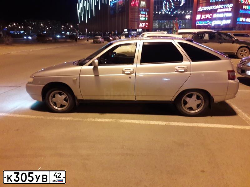 Фото автомобиля LADA 2112, 2003 — госномер К305УВ42. Цвет: Светло-Серебристый металлик
