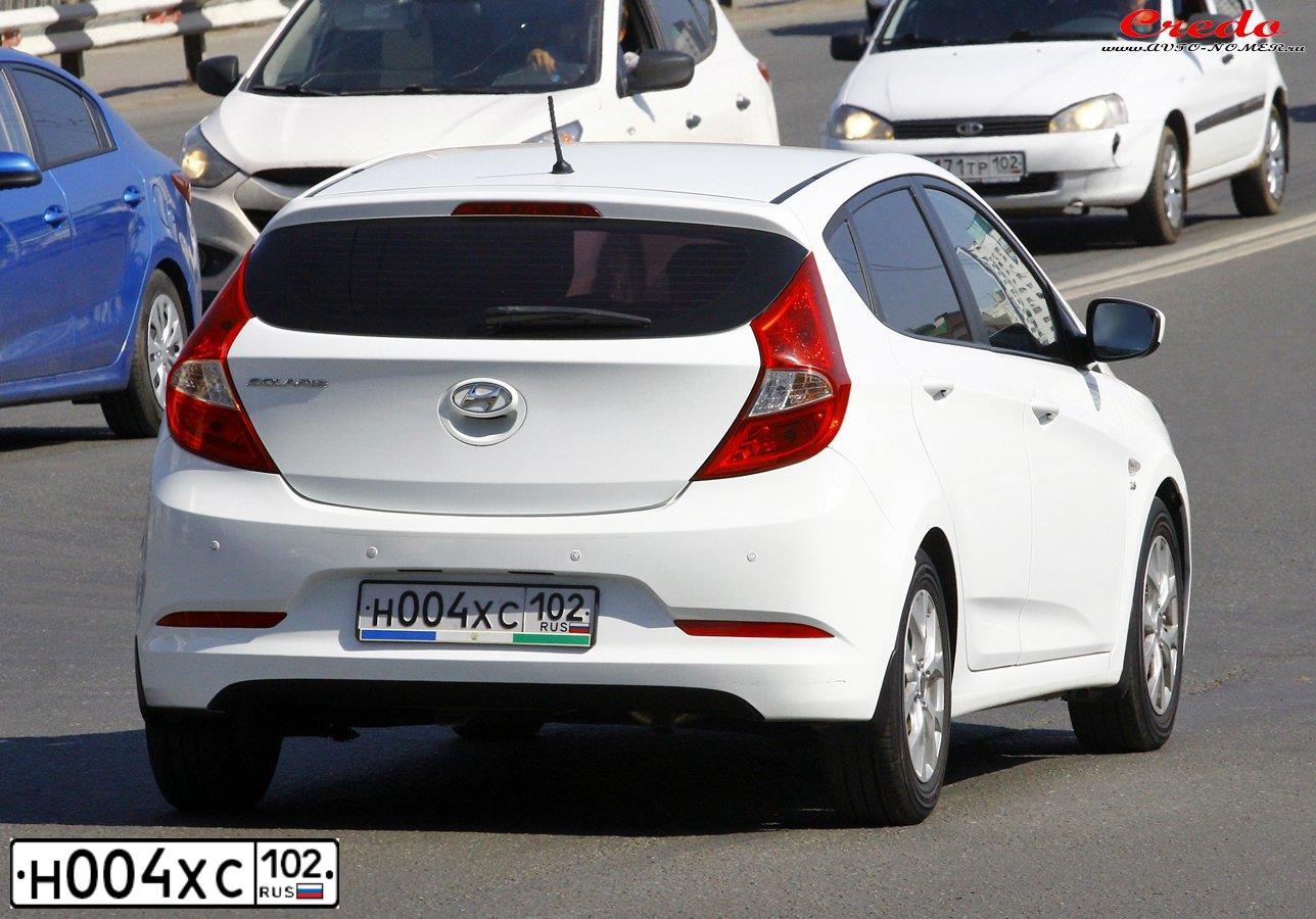 Фото автомобиля HYUNDAI SOLARIS, 2016 — госномер М592ОЕ702. Цвет: Белый