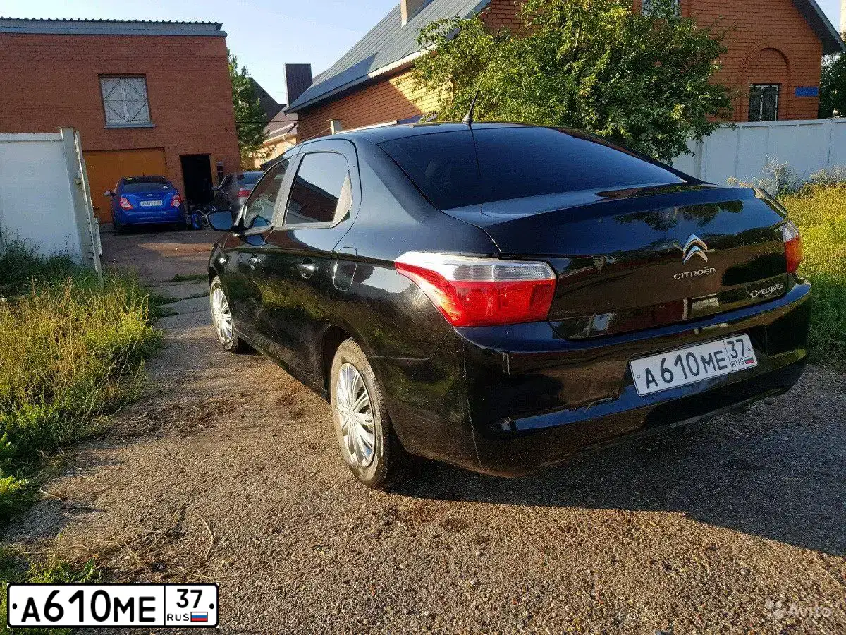 Фото автомобиля CITROEN C-ELYSEE, 2013 — госномер В674УХ763. Цвет: ЧЕРНЫЙ