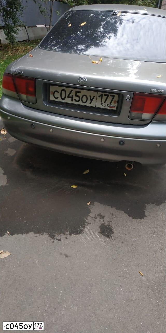 Фото автомобиля MAZDA 626, 1993 — госномер С045ОУ177. Цвет: СЕРЫЙ