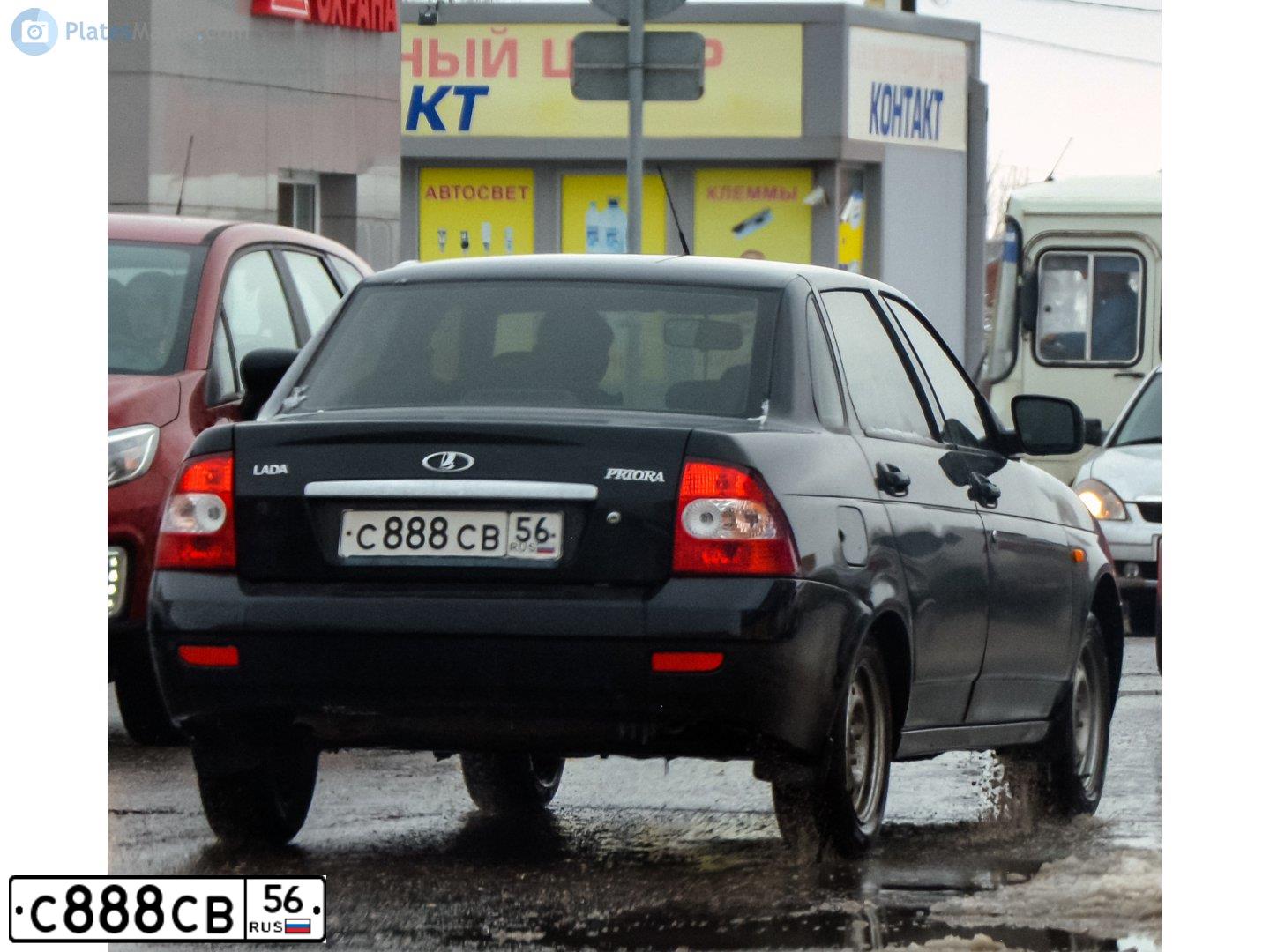 Фото автомобиля LADA 2170 PRIORA, 2013 — госномер А529СН156. Цвет: ЧЕРНЫЙ