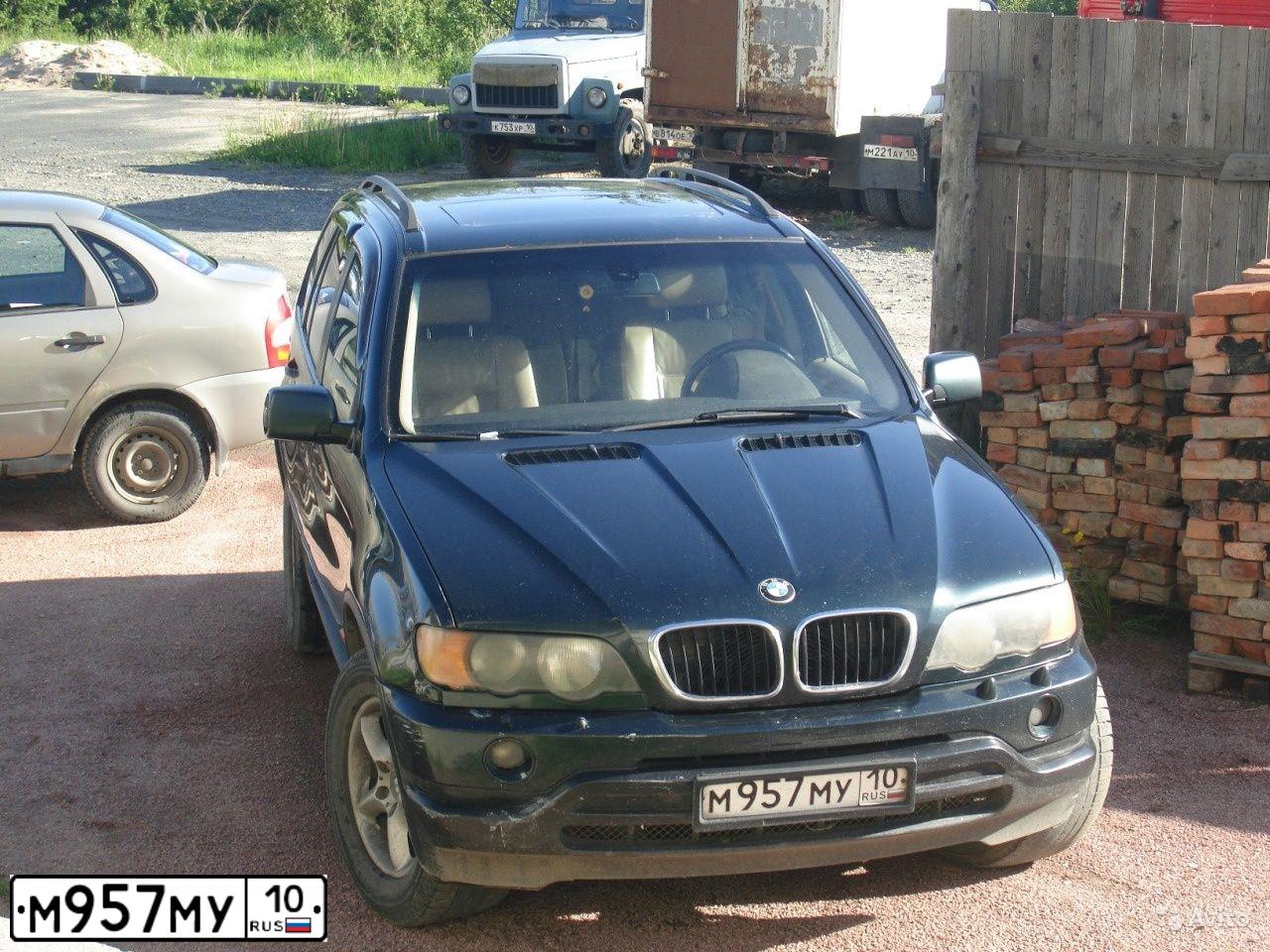 Фото автомобиля BMW X5, 2001 — госномер Н573ТО193. Цвет: Темно-зеленый