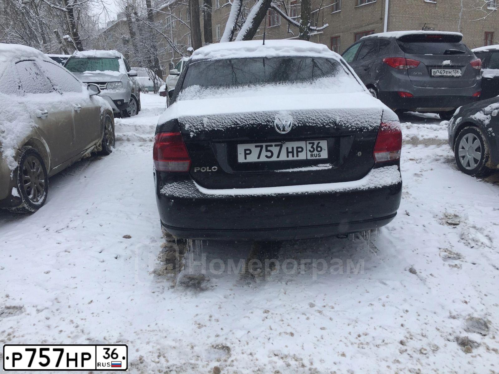 Фото автомобиля VOLKSWAGEN POLO, 2010 — госномер Т048НК136. Цвет: ЧЕРНЫЙ