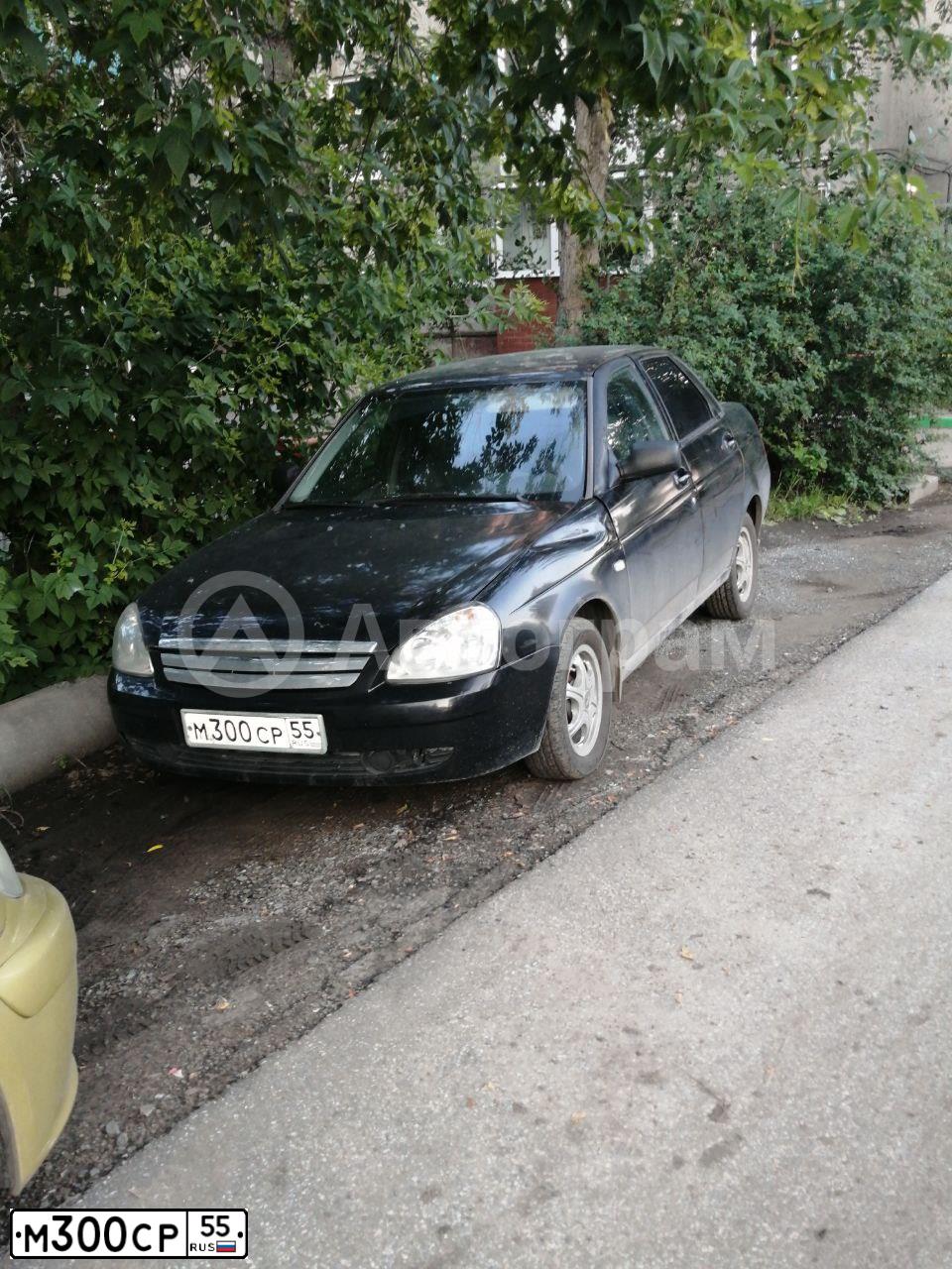 Фото автомобиля LADA 2170 PRIORA, 2007 — госномер М300СР55. Цвет: ЧЕРНЫЙ