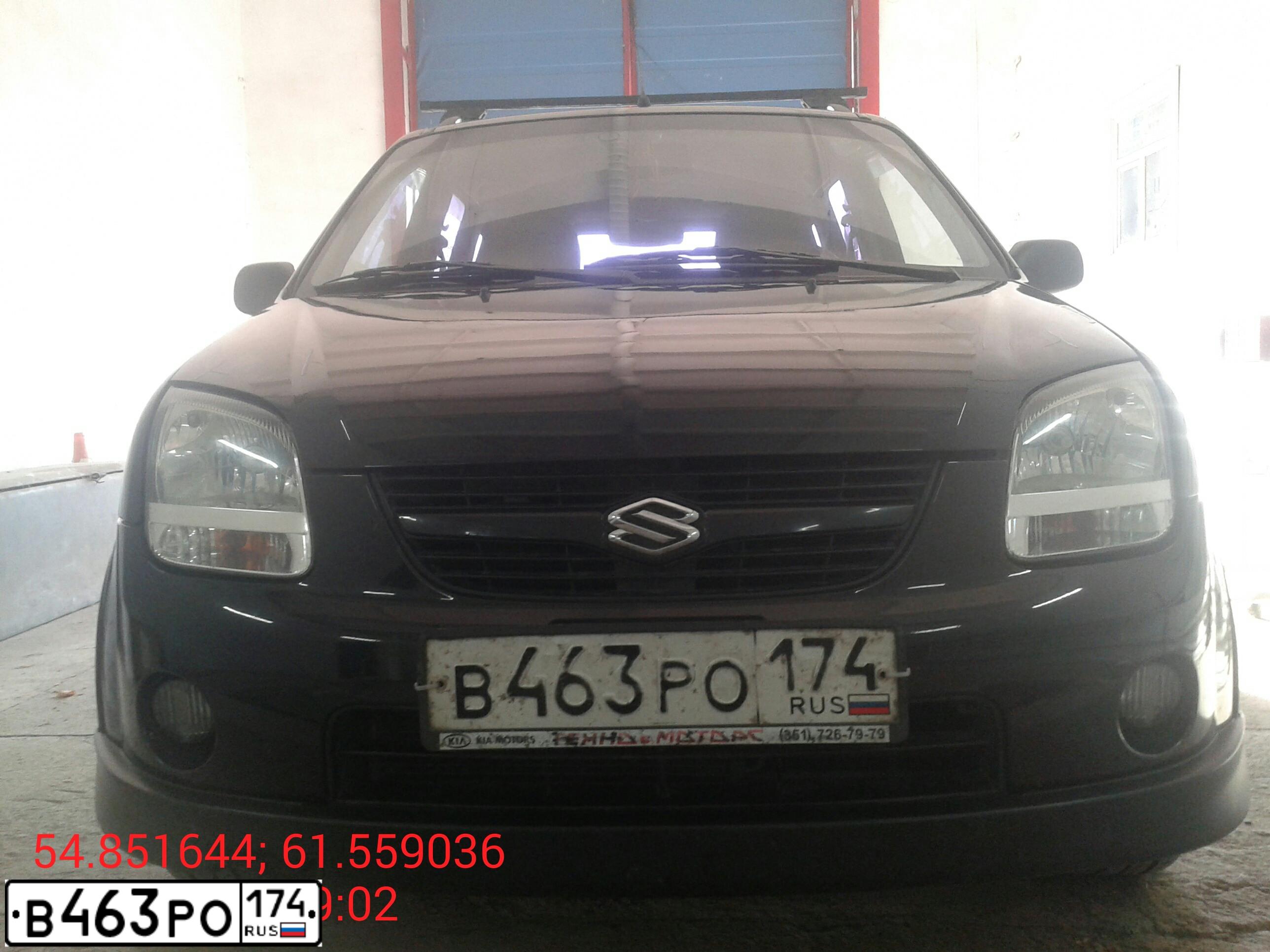 Фото автомобиля SUZUKI IGNIS, 2007 — госномер В463РО174. Цвет: ЧЕРНЫЙ