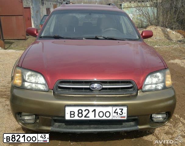 Фото автомобиля SUBARU OUTBACK, 1999 — госномер О664АР716. Цвет: Красный
