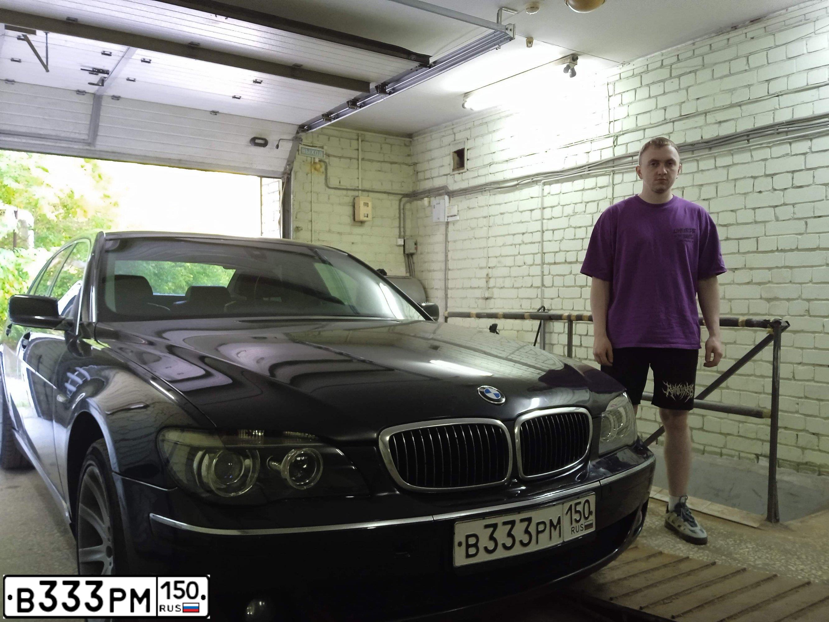 Фото автомобиля BMW 730, 2005 — госномер А181НО252. Цвет: ЧЕРНЫЙ