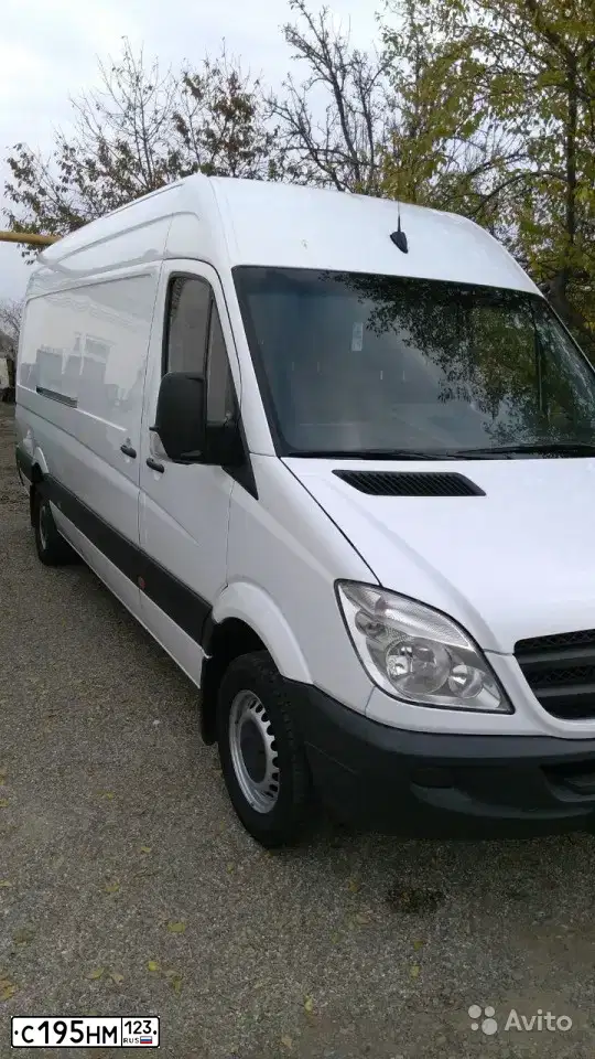 Фото автомобиля MERCEDES SPRINTER, 2010 — госномер С195НМ123. Цвет: Белый