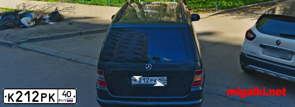 Фото автомобиля MERCEDES M-KLASSE, 1998 — госномер К212РК40. Цвет: ТЕМНО-СИНИЙ