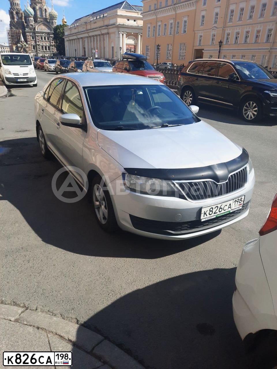 Фото автомобиля SKODA RAPID, 2017 — госномер А751АА147. Цвет: Серебристый