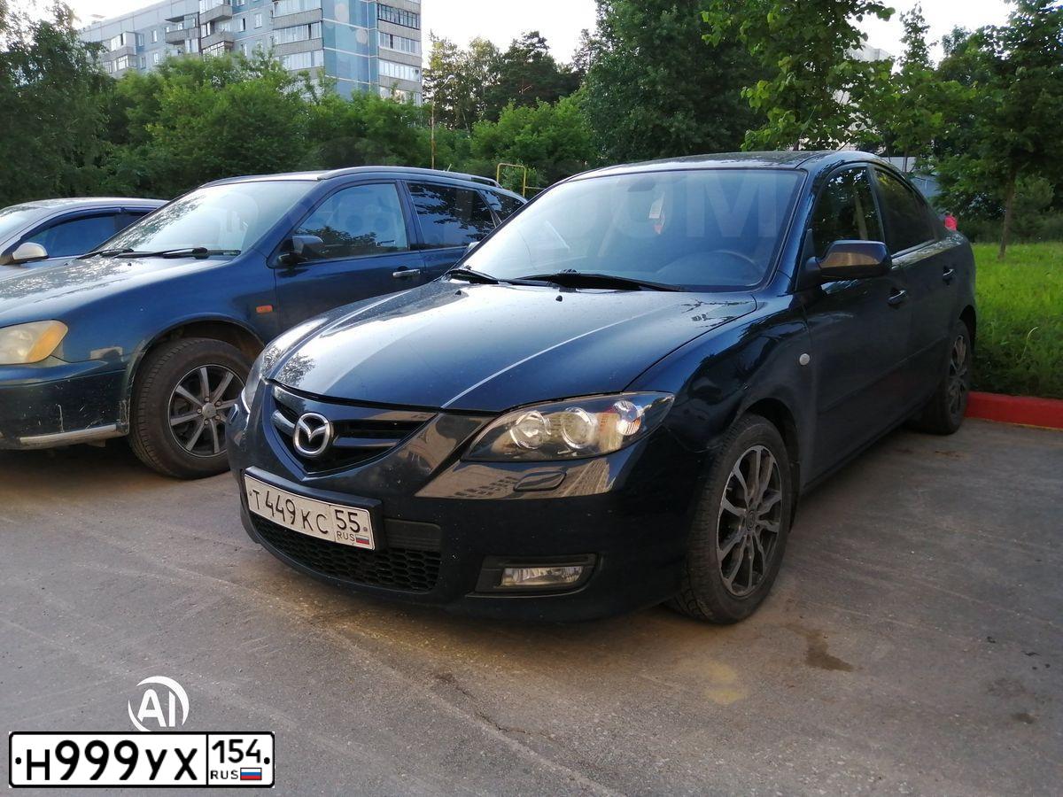 Фото автомобиля HONDA CIVIC, 2006 — госномер Е348АР154. Цвет: ЧЕРНЫЙ