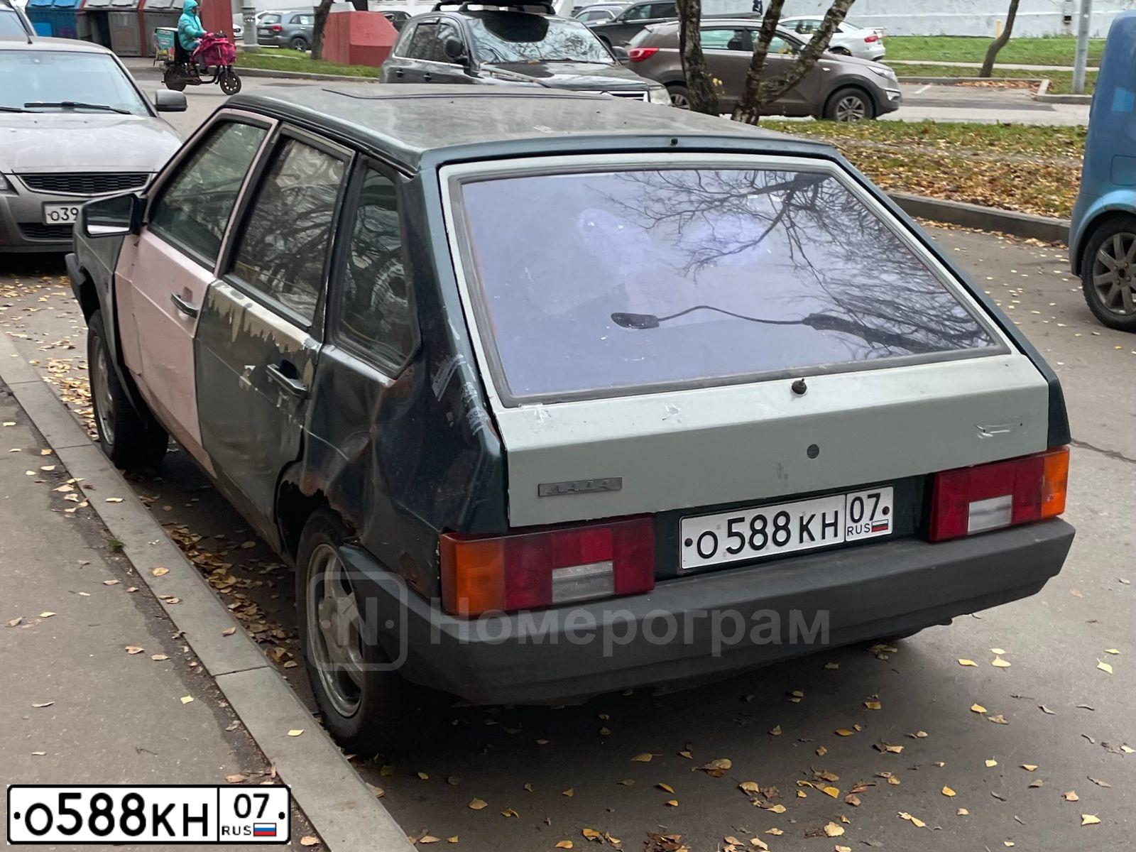 Фото автомобиля LADA 2109 SAMARA, 2001 — госномер О463СК197. Цвет: ЗЕЛЕНЫЙ ТЕМНЫЙ