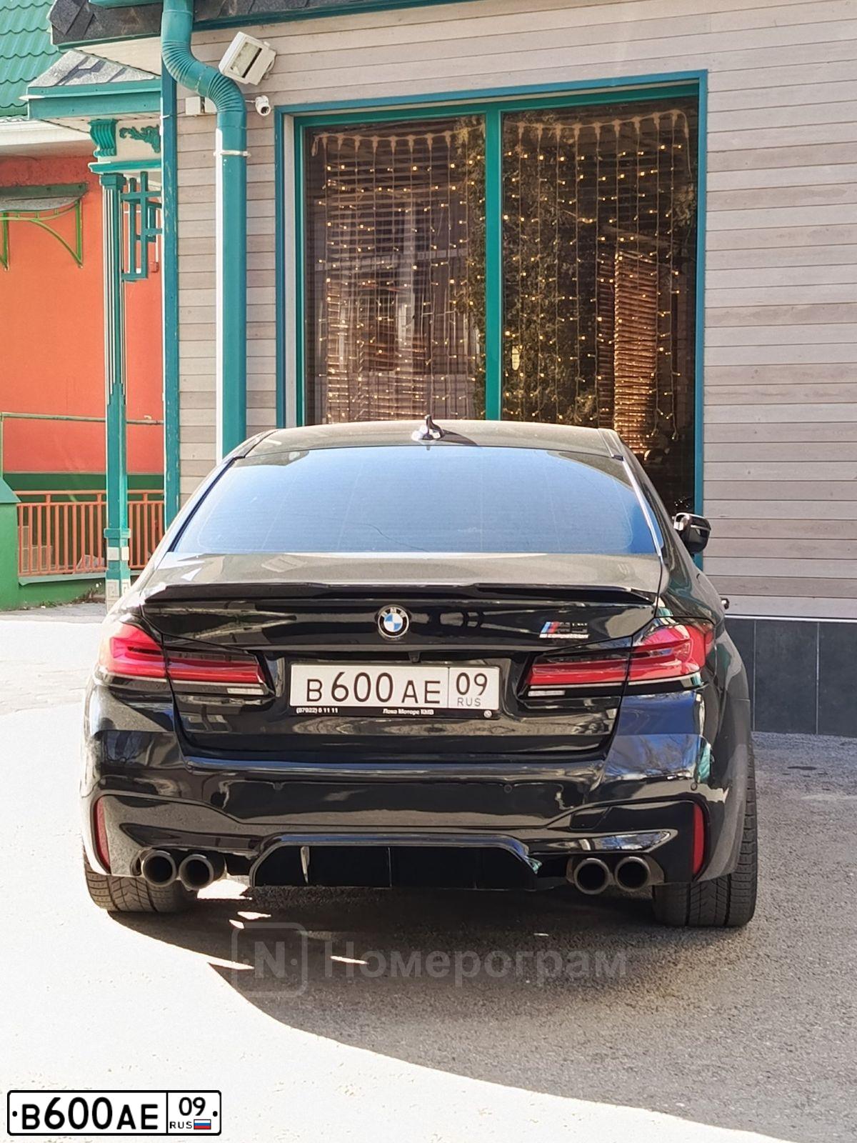 Фото автомобиля BMW X6, 2009 — госномер В600АЕ09. Цвет: ЧЕРНЫЙ